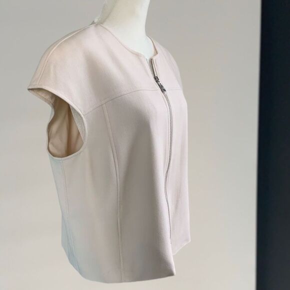 WORTH wool blend beige jacket blazer sz L womens - Picture 4 of 10